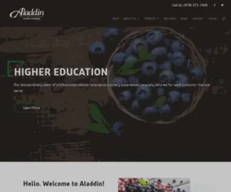 Aladdinfood.com(Aladdin Campus Dining) Screenshot