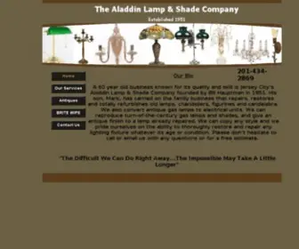 Aladdinlampco.com(A 60 year old business known for its quality and skill) Screenshot