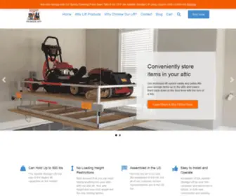 Aladdinstoragelift.com(Attic Storage Lift) Screenshot