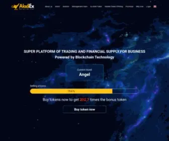 Aladiex.io(New site) Screenshot