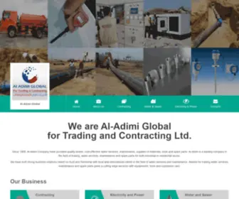 AladimiGlobal.com(Al-Adimi Global for Trading and Contracting Ltd) Screenshot