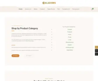 Aladinns.com(Online Marketplace) Screenshot