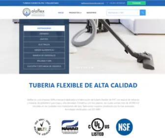 Alaflexmty.com(Alaflex Fabricantes Tubería Flexible PVC) Screenshot