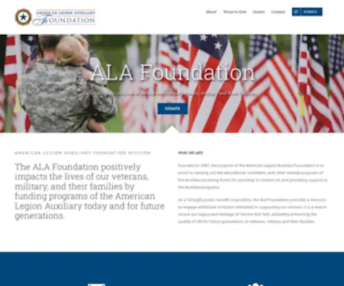 Alafoundation.org(American Legion Auxiliary) Screenshot