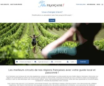 Alafrancaise.fr(Le spécialiste en France des excursions en petit groupe) Screenshot