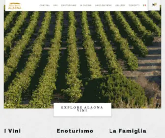 Alagnavini.com(Alagna Vini. Baglio Baiata Alagna) Screenshot