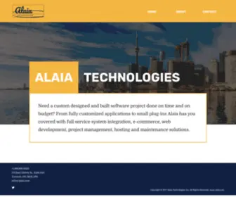 Alaia.com(ALAIA Technologies) Screenshot