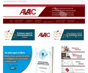 Alaic.org(Asociación Latinoamericana de Investigadores de la Comunicación) Screenshot
