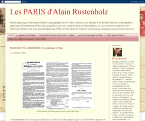 Alain-Rustenholz.net(Les PARIS d'Alain Rustenholz) Screenshot