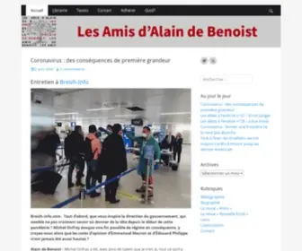 Alaindebenoist.com(Les Amis d'Alain de Benoist) Screenshot