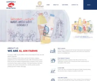 Alainfarms.com(Al Ain Farms) Screenshot