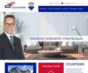 Alainfournier.ca(Courtiers immobiliers Remax à Gatineau) Screenshot