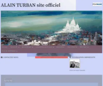 Alainturban.com(ALAIN TURBAN site officiel) Screenshot