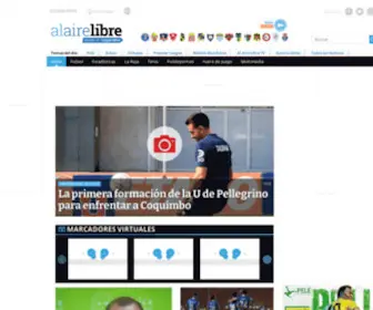 Alairelibre.cl(Noticias de deportes en Chile y el mundo) Screenshot