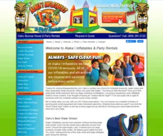 Alakaipartyrents.com(Oahu Bounce House Party Rentals) Screenshot