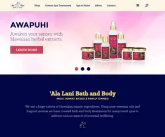 Alalani.com(Ala Lani Bath & Body) Screenshot