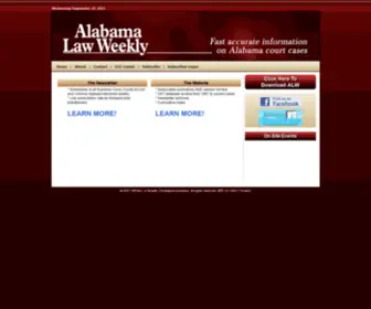 Alalaws.com(Alabama Law Weekly) Screenshot