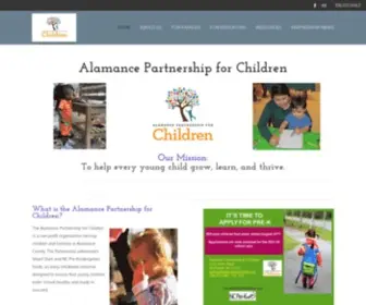 Alamancechildren.org(The Alamance Partnership for Children) Screenshot