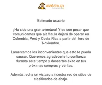 Alamaula.cl(Avisos Clasificados gratis en Chile) Screenshot
