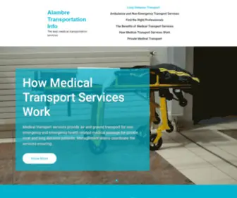 Alambre.info(The best medical transportation services) Screenshot