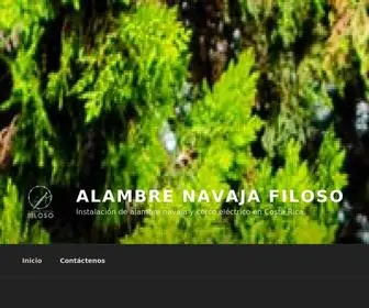 Alambrenavaja.co.cr(Alambre navaja Filoso) Screenshot