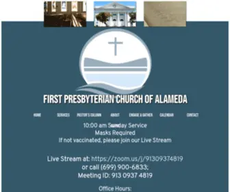 Alamedachurch.com(First Presbyterian Church of Alameda) Screenshot