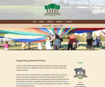 Alamedaparks.org(Alameda Friends of the Park Foundation) Screenshot