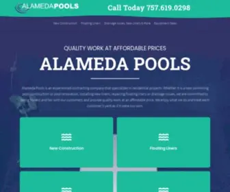 Alamedapoolsva.com(Alameda Pools) Screenshot