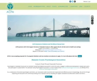 Alamedapsych.org(Alameda County Psychological Association) Screenshot