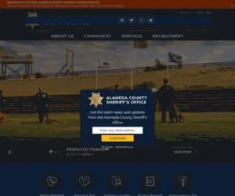 Alamedasheriff.com(Alameda County Sheriff's Office) Screenshot