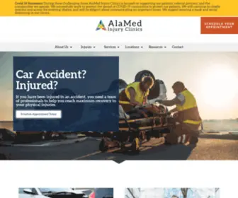 Alamedinjuryclinics.com(AlaMed Injury Clinic) Screenshot