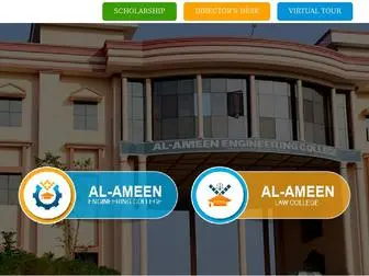 Alameen.edu.in(Al-Ameen Engineering College) Screenshot