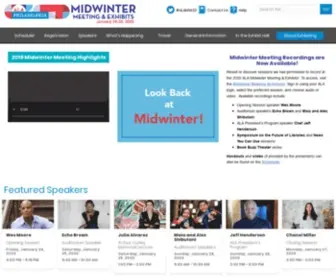Alamidwinter.org(2021 ALA Midwinter) Screenshot