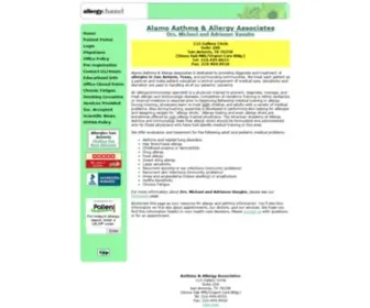 Alamoasthma.com(Alamo Asthma & Allergy Associates) Screenshot