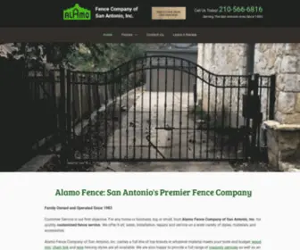 Alamofencesa.com(Alamo Fence Company of San Antonio Inc) Screenshot