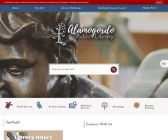 Alamogordolibrary.com(Alamogordo Public Library) Screenshot