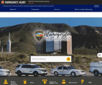 Alamogordopd.com(Alamogordo, NM) Screenshot