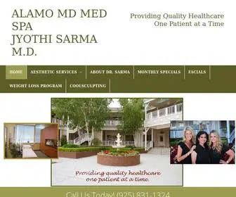 Alamomdmedspa.net(Spa & Wellness) Screenshot