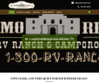 Alamoriver.com(Campground in San Antonio TX) Screenshot