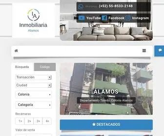 Alamosinmobiliaria.com(Inmobiliaria en Benito Juárez) Screenshot