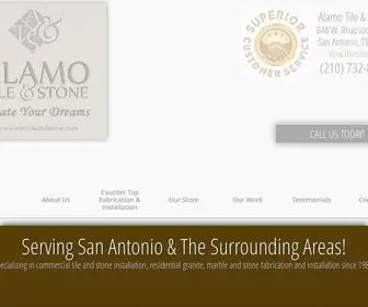 Alamotileandstone.com(Quartz, Granite Counter Fabrication) Screenshot