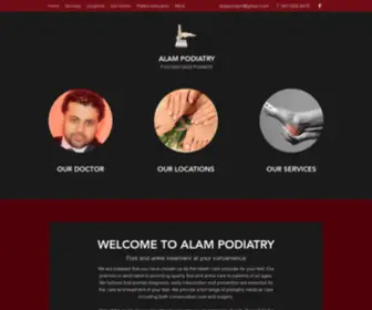 Alampodiatry.com(Alam Podiatry) Screenshot