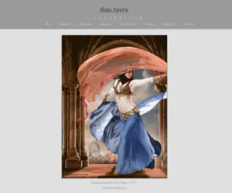Alanayers.com(Artist) Screenshot