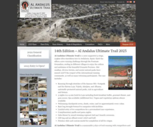 Alandalus-UT.com(Al Andalus Ultimate Trail) Screenshot