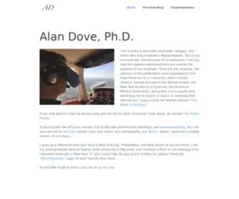 Alandove.com(Alan Dove) Screenshot