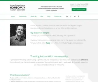 Alanfreestone.com(Treating Autism With Homeopathy) Screenshot