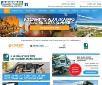 Alangrahams.com.au(New and used caravans for sale in Gosford) Screenshot