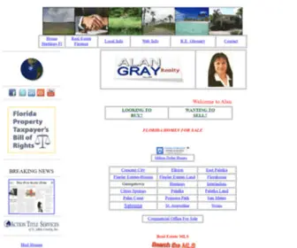 Alangrayrealty.com(St Augustine) Screenshot