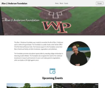 Alanjandersonfoundation.com(The Alan J) Screenshot