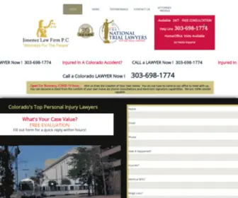 Alanjimenez.com(Personal Injury Lawyer Denver Colorado) Screenshot